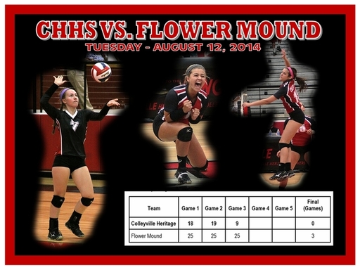 CHHS Volleyball -- CHHS vs. Flower Mound -- Aug. 1